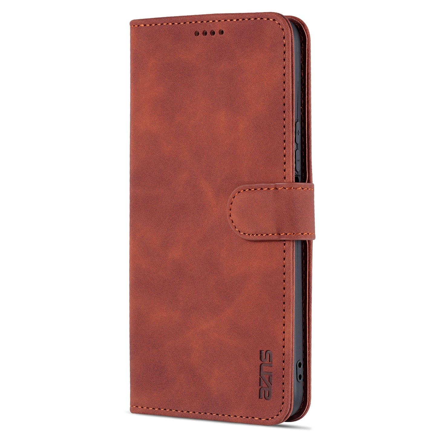 AZNS PU Leather Wallet Stand Anti-fall Shockproof Protective Phone Case Cover for Honor X30i