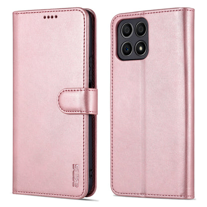 AZNS PU Leather Wallet Stand Anti-fall Shockproof Protective Phone Case Cover for Honor X30i