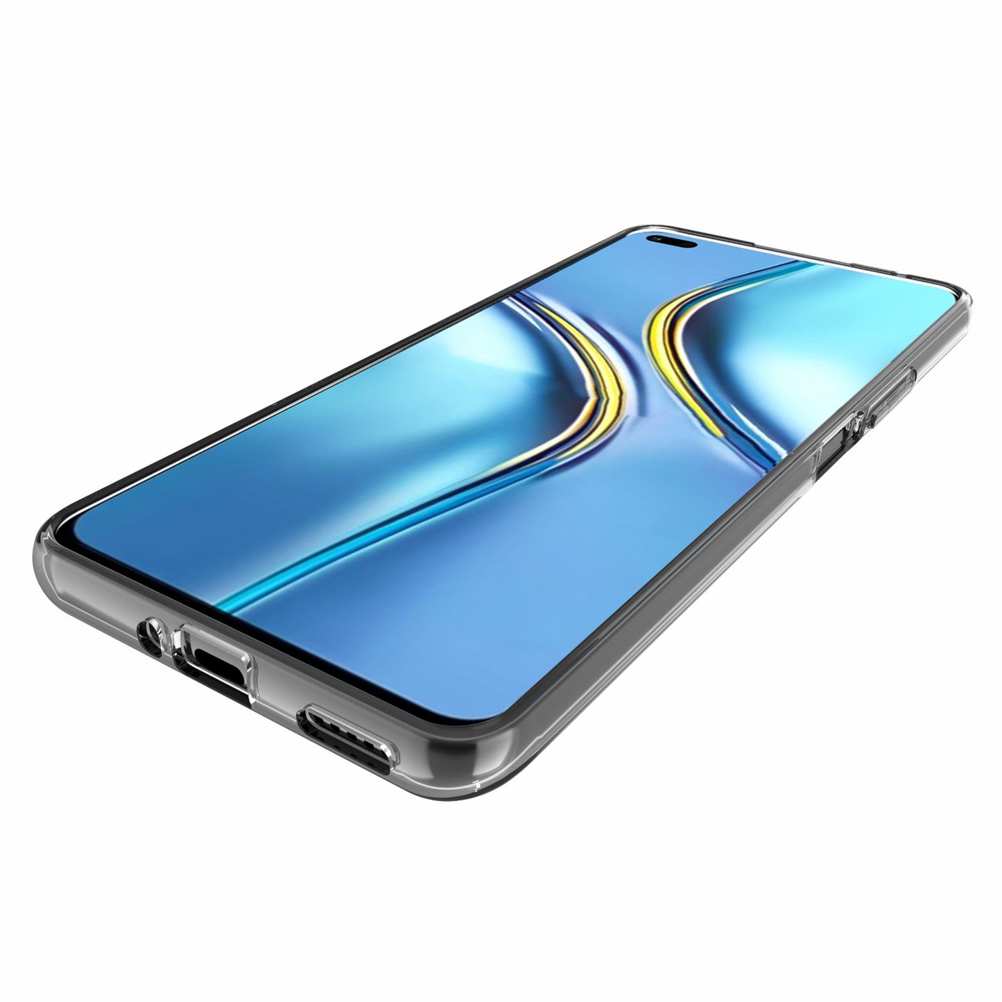 10Pcs/Pack Inner Watermark-resistant Soft TPU Transparent Anti-drop Phone Back Case Cover for Honor X30
