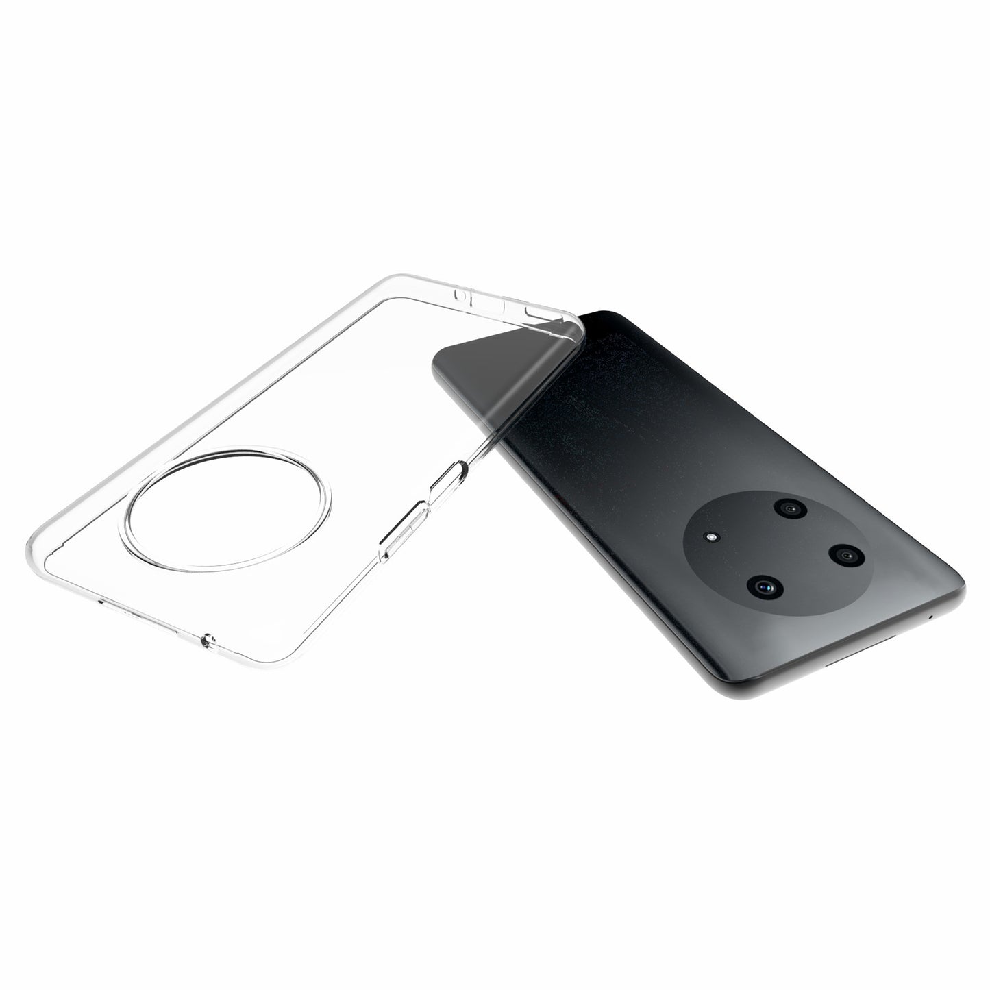 10Pcs/Pack Inner Watermark-resistant Soft TPU Transparent Anti-drop Phone Back Case Cover for Honor X30