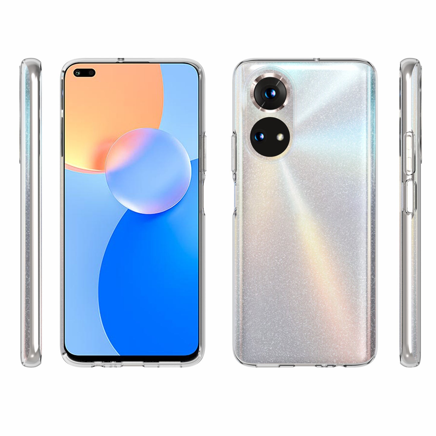 10Pcs/Pack Inner Watermark-resistant Ultra-slim Clear Soft TPU Phone Protective Cover Case for Honor Play 30 Plus