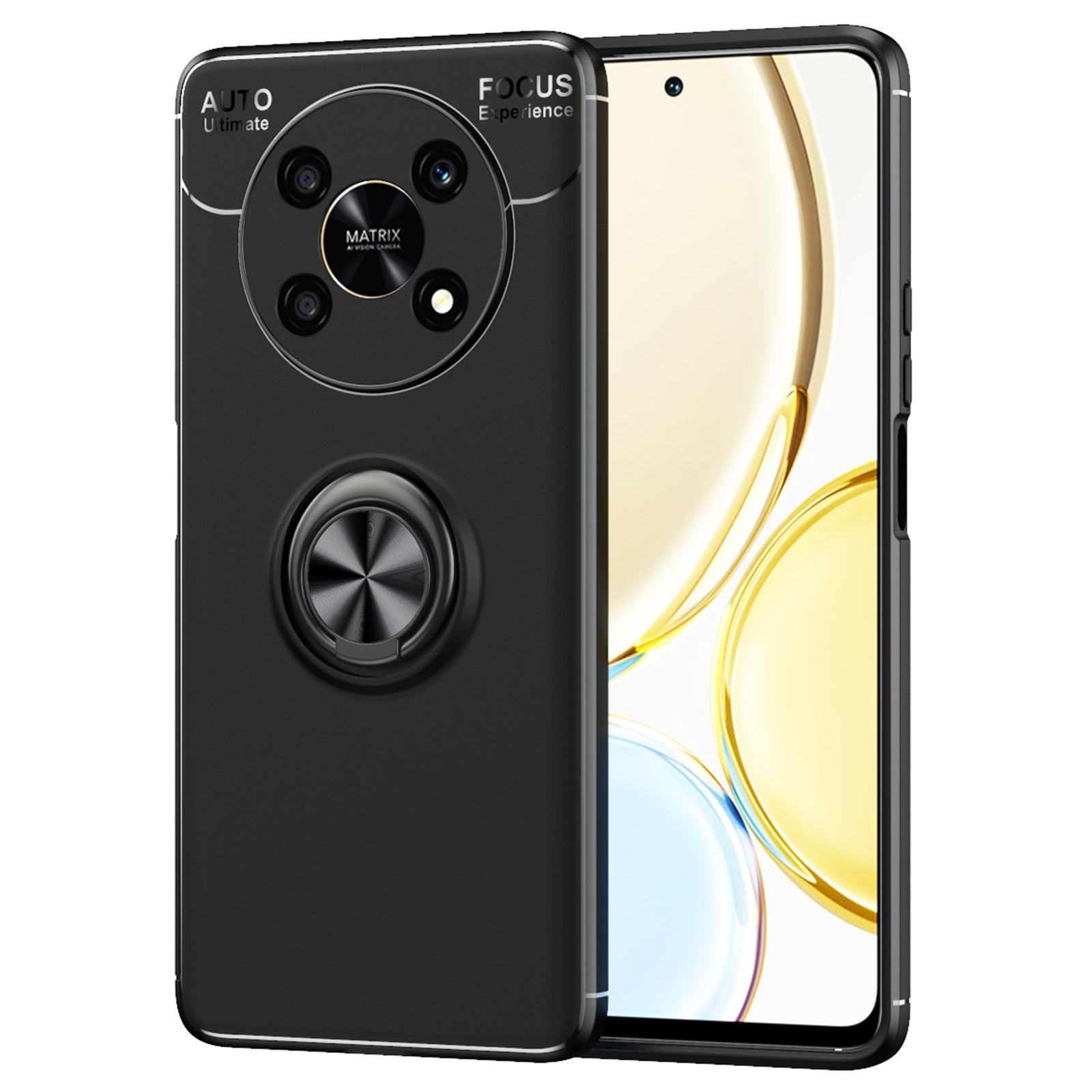 For Honor X30/X9 5G/Magic 4 Lite 5G Smooth Matte Finish Skin Back Case Anti-Fingerprints Soft Flexible TPU Back Cover with Kickstand