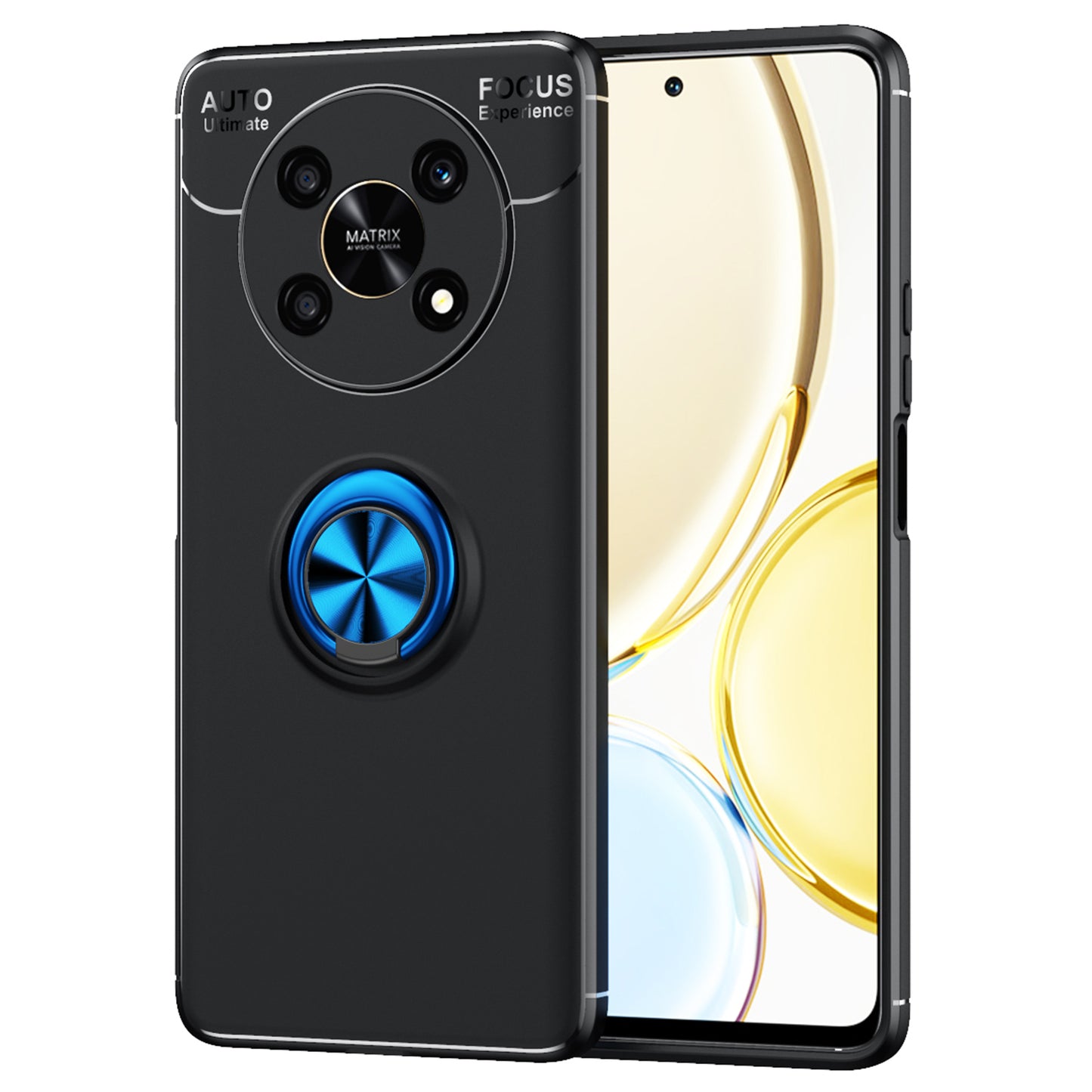 For Honor X30/X9 5G/Magic 4 Lite 5G Smooth Matte Finish Skin Back Case Anti-Fingerprints Soft Flexible TPU Back Cover with Kickstand