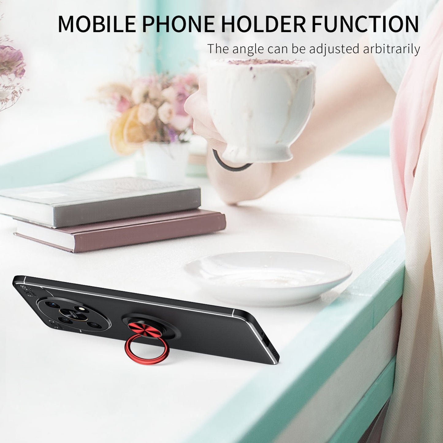 For Honor X30/X9 5G/Magic 4 Lite 5G Smooth Matte Finish Skin Back Case Anti-Fingerprints Soft Flexible TPU Back Cover with Kickstand