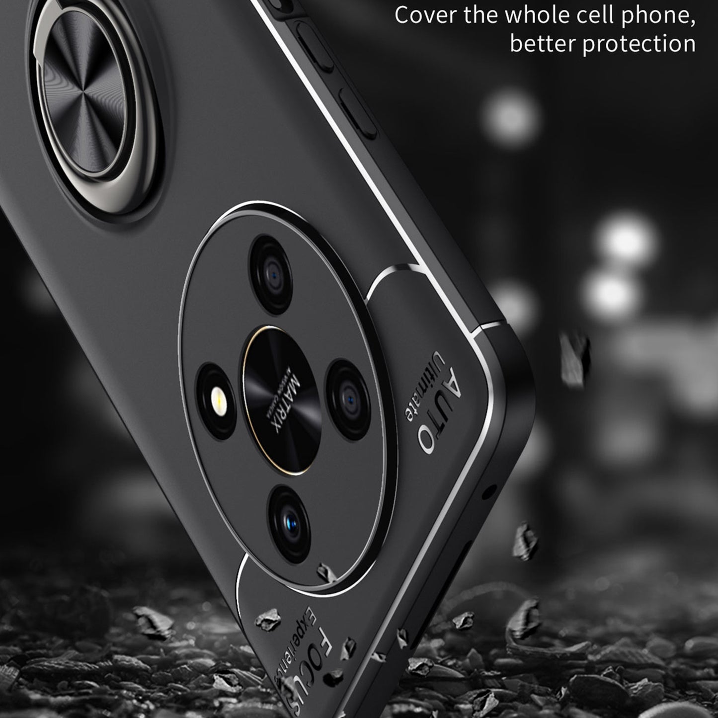 For Honor X30/X9 5G/Magic 4 Lite 5G Smooth Matte Finish Skin Back Case Anti-Fingerprints Soft Flexible TPU Back Cover with Kickstand