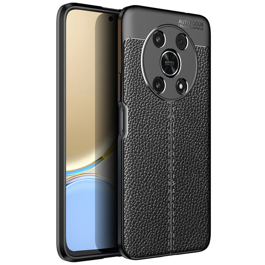 Slim Business Litchi Texture Flexible TPU Scratch-Resistant Drop Protection Cover for Honor X30/X9 5G/Magic 4 Lite 5G