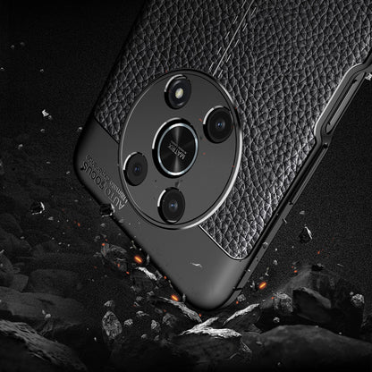 Slim Business Litchi Texture Flexible TPU Scratch-Resistant Drop Protection Cover for Honor X30/X9 5G/Magic 4 Lite 5G