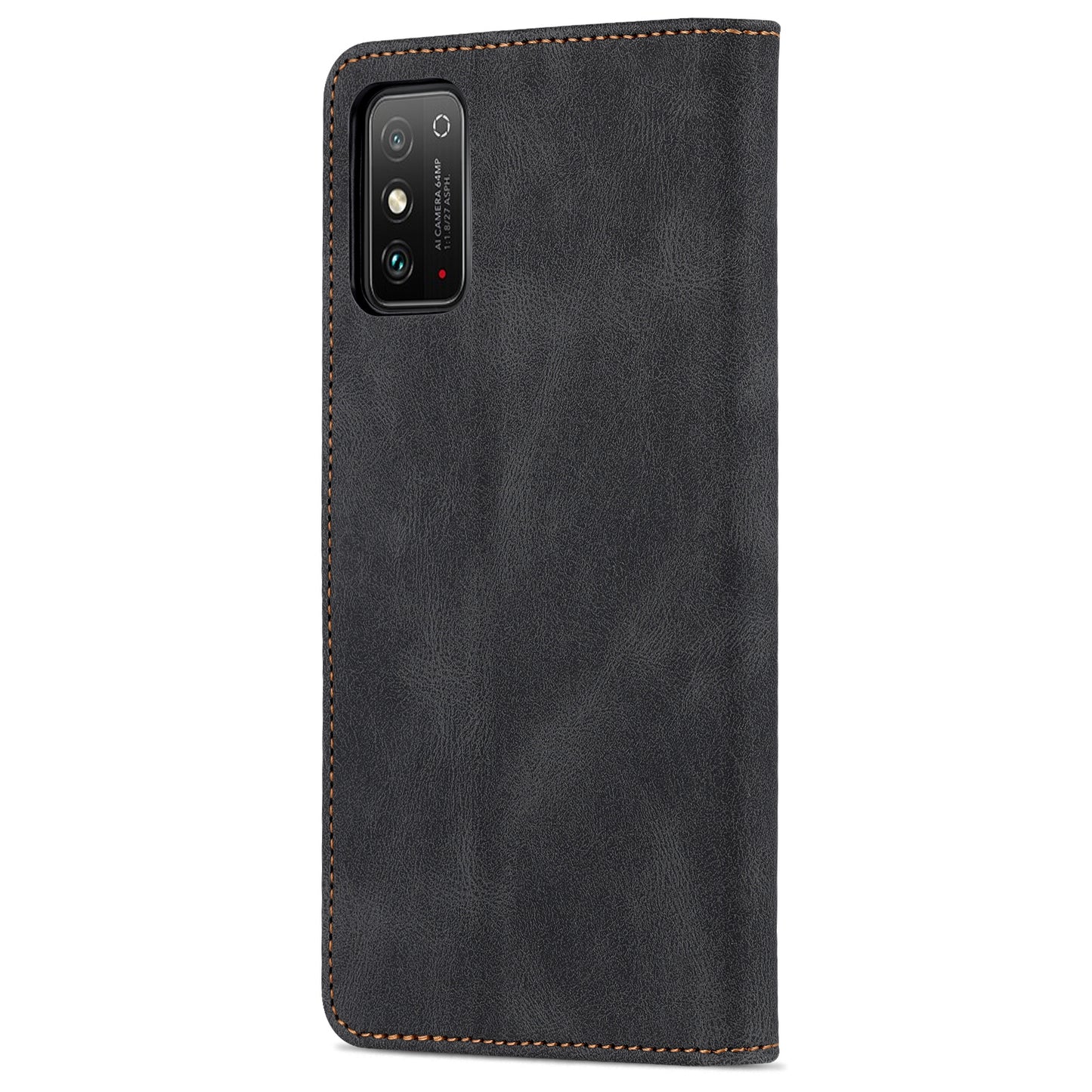 AZNS All-round Protection PU Leather Wallet Stand Shockproof Phone Case Cover for Honor X30 Max