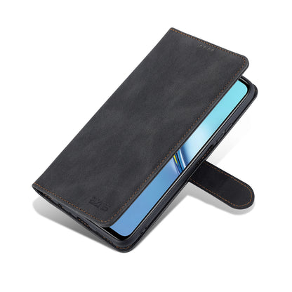 AZNS All-round Protection PU Leather Wallet Stand Shockproof Phone Case Cover for Honor X30 Max