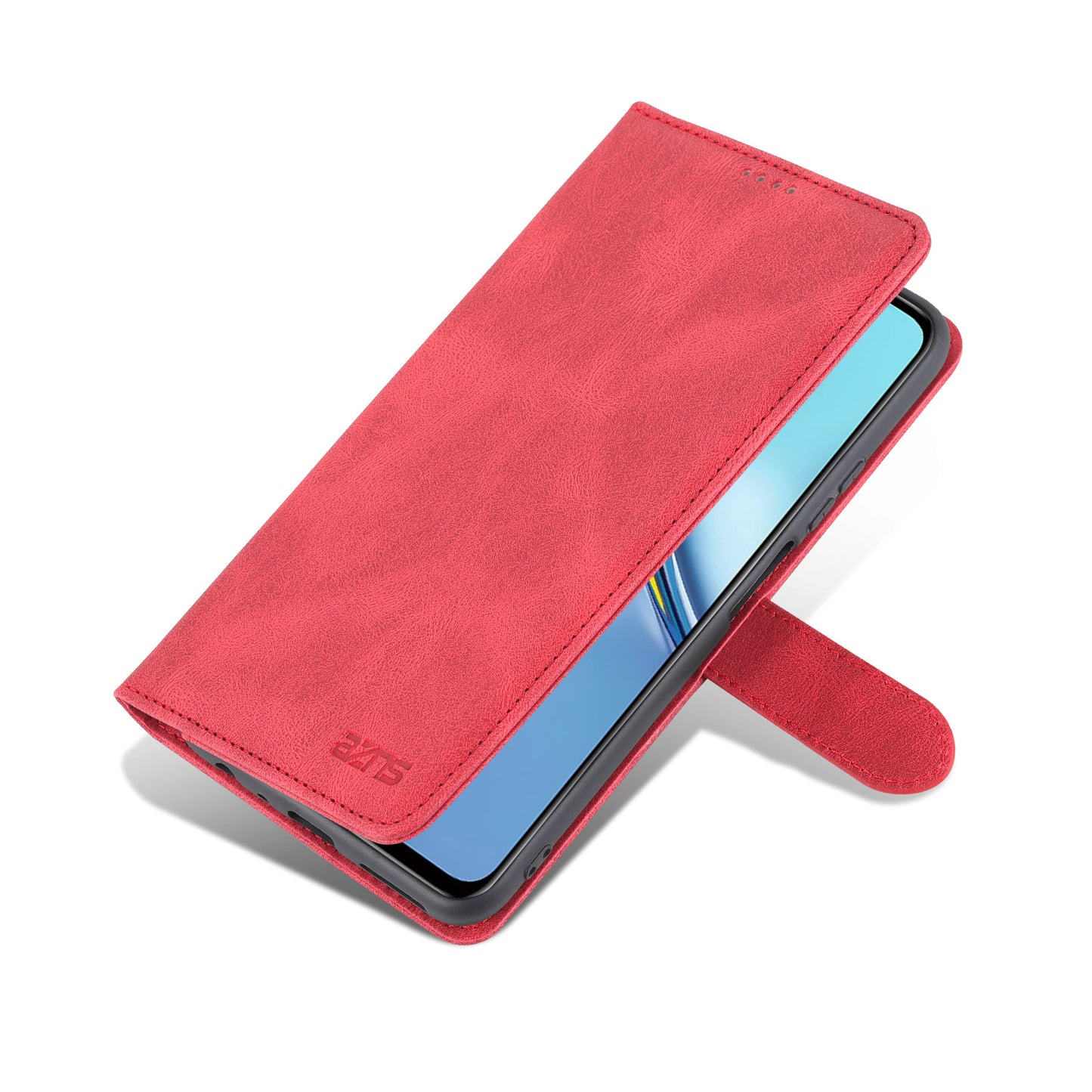AZNS All-round Protection PU Leather Wallet Stand Shockproof Phone Case Cover for Honor X30 Max
