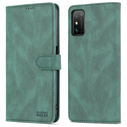 AZNS All-round Protection PU Leather Wallet Stand Shockproof Phone Case Cover for Honor X30 Max