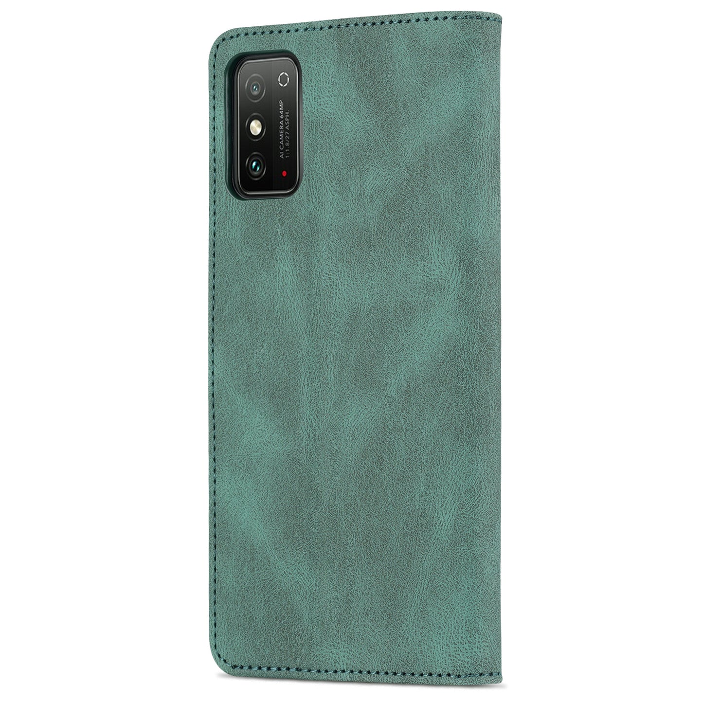 AZNS All-round Protection PU Leather Wallet Stand Shockproof Phone Case Cover for Honor X30 Max