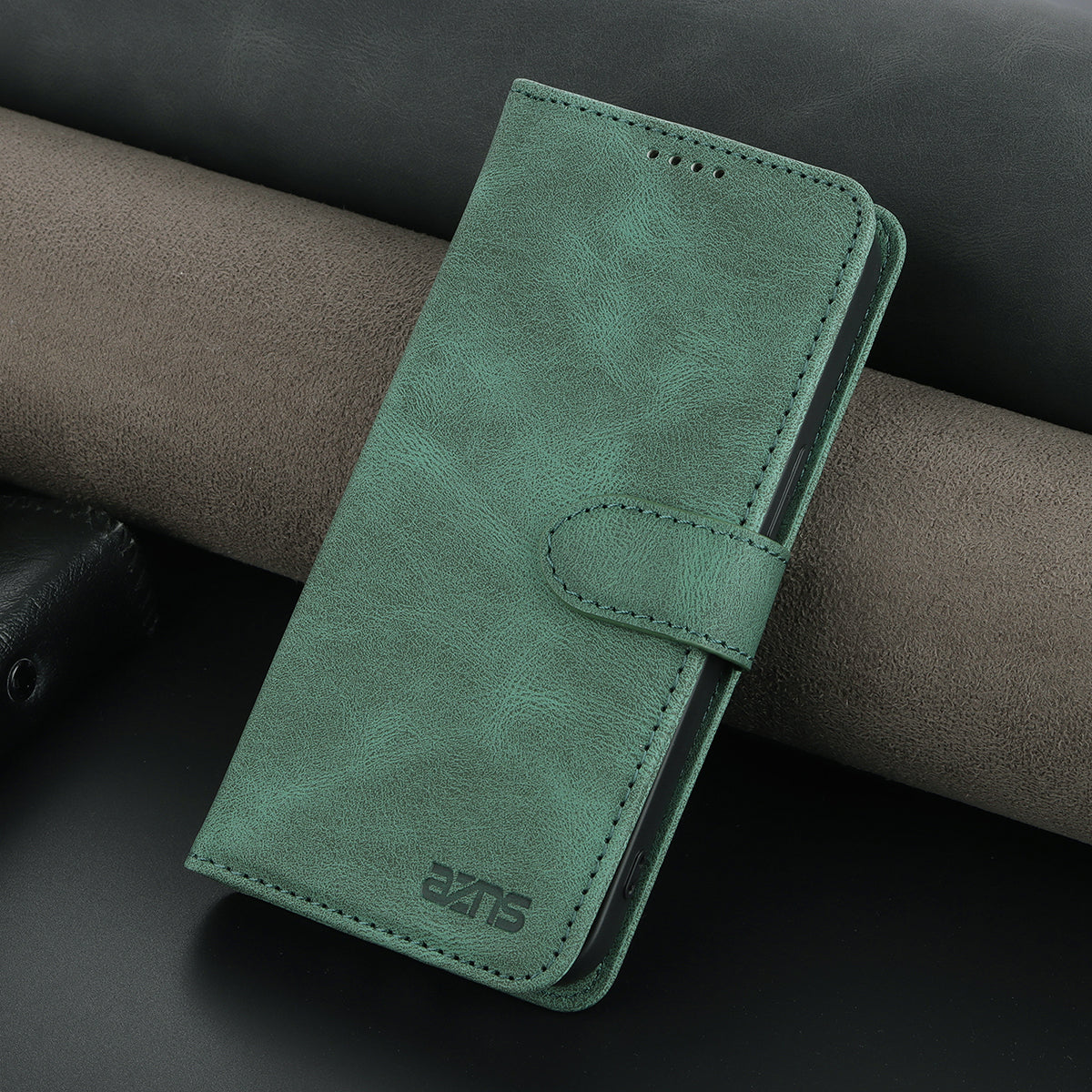AZNS All-round Protection PU Leather Wallet Stand Shockproof Phone Case Cover for Honor X30 Max