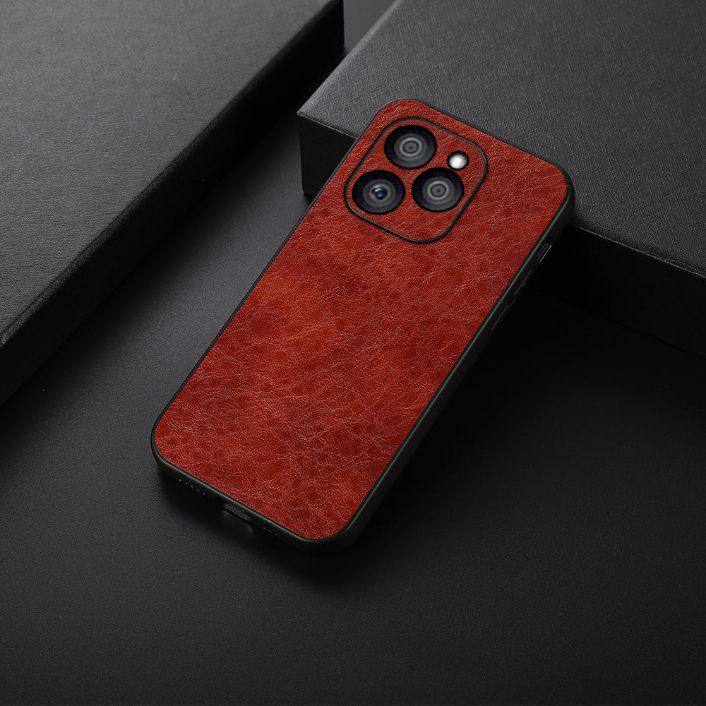 Stylish Crazy Horse Texture Drop-resistant PU Leather Coated TPU + PC Case Phone Shell for Honor 60 SE