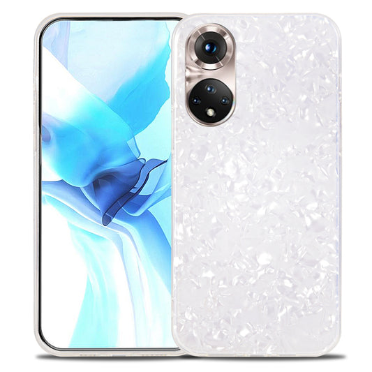 IPAKY Dual Layer Acrylic Backing + Soft TPU IMD Shockproof Protective Back Cover for Honor 50 Pro