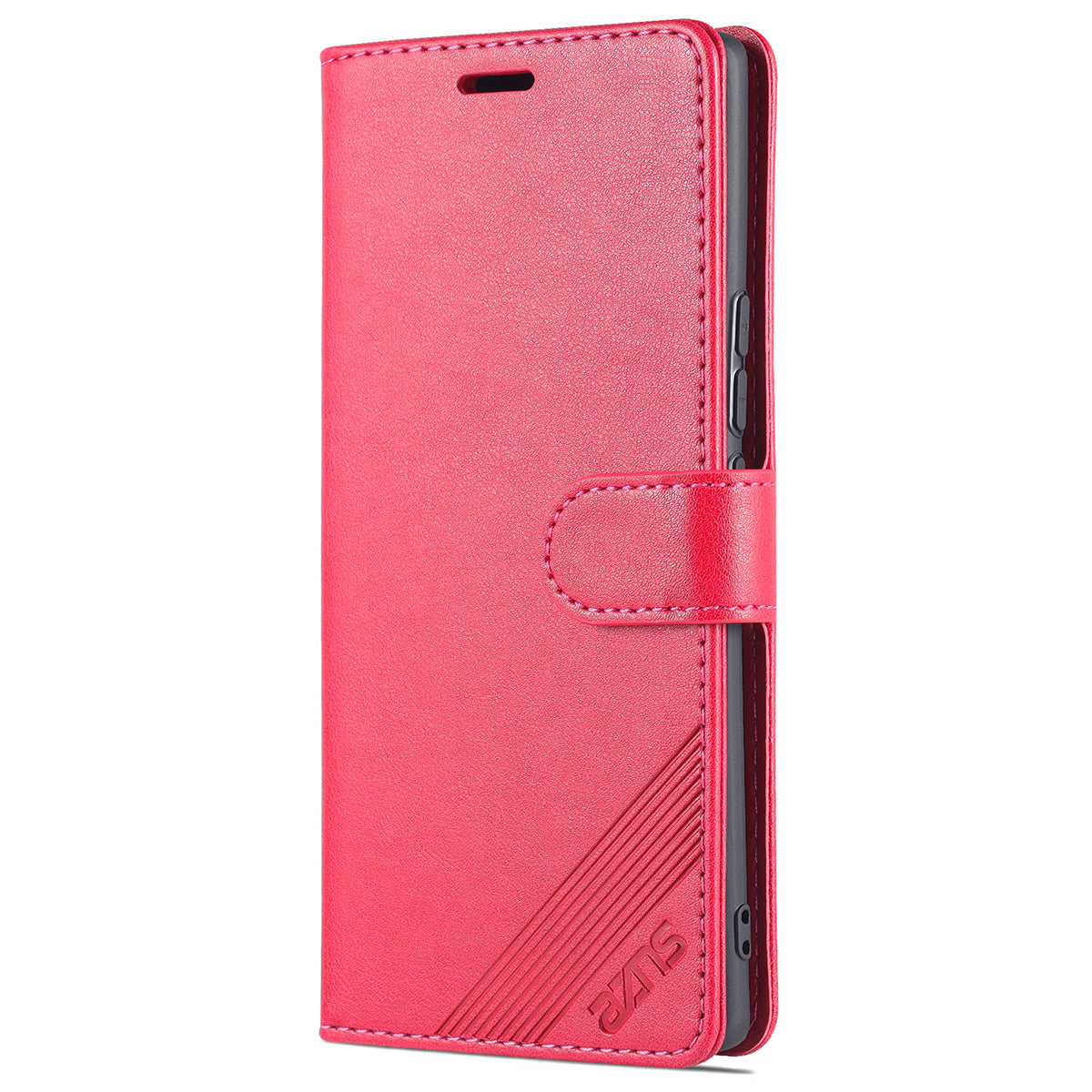 AZNS Stylish Textured PU Leather Stand Wallet Case Magnetic Clasp Shock-absorption Cover for Honor 60