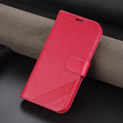 AZNS Stylish Textured PU Leather Stand Wallet Case Magnetic Clasp Shock-absorption Cover for Honor 60