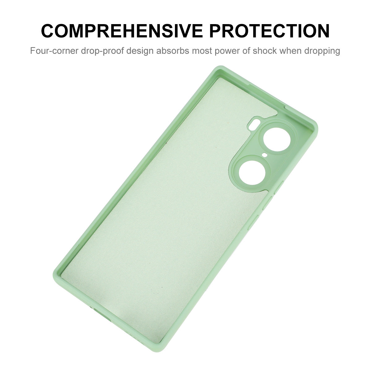 ENKAY HAT PRINCE Liquid Silicone Smartphone Shell Anti-Drop Shockproof Cellphone Bag Case Precise Cutout Hole Opening Phone Cover for Honor 60