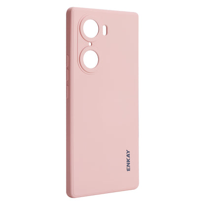 ENKAY HAT PRINCE Liquid Silicone Smartphone Shell Anti-Drop Shockproof Cellphone Bag Case Precise Cutout Hole Opening Phone Cover for Honor 60