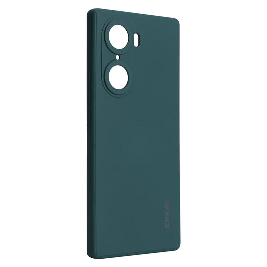 ENKAY HAT PRINCE Liquid Silicone Smartphone Shell Anti-Drop Shockproof Cellphone Bag Case Precise Cutout Hole Opening Phone Cover for Honor 60