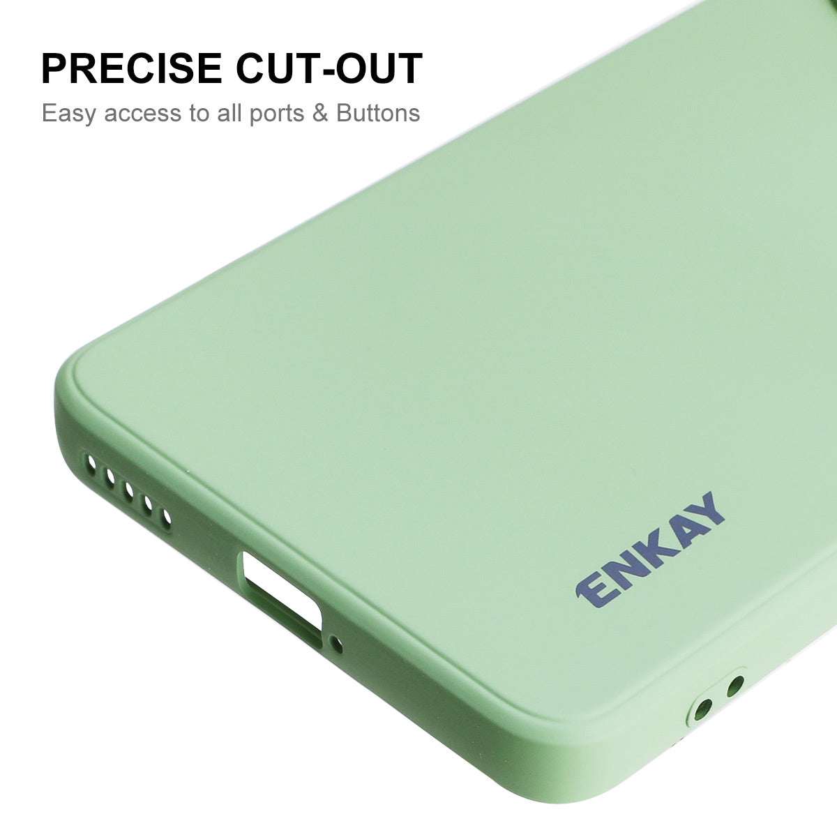 ENKAY HAT PRINCE Anti-Drop Shockproof Cellphone Bag Case Precise Cutout Hole Opening Liquid Silicone Phone Cover for Honor 60 Pro