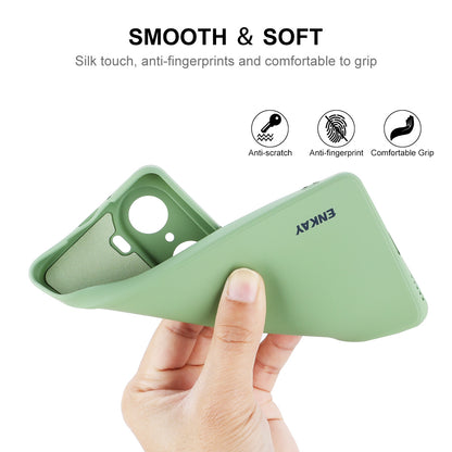 ENKAY HAT PRINCE Anti-Drop Shockproof Cellphone Bag Case Precise Cutout Hole Opening Liquid Silicone Phone Cover for Honor 60 Pro