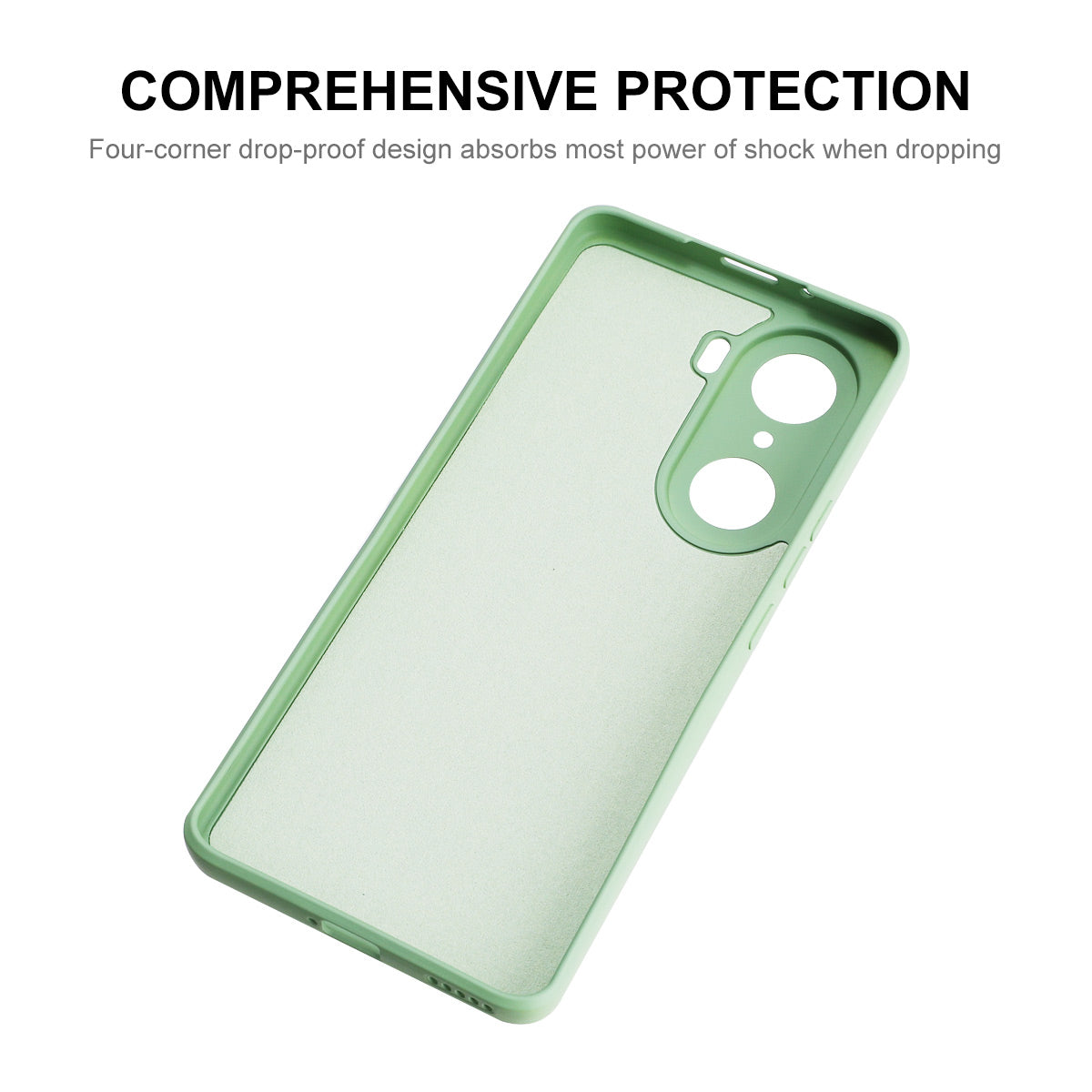 ENKAY HAT PRINCE Anti-Drop Shockproof Cellphone Bag Case Precise Cutout Hole Opening Liquid Silicone Phone Cover for Honor 60 Pro