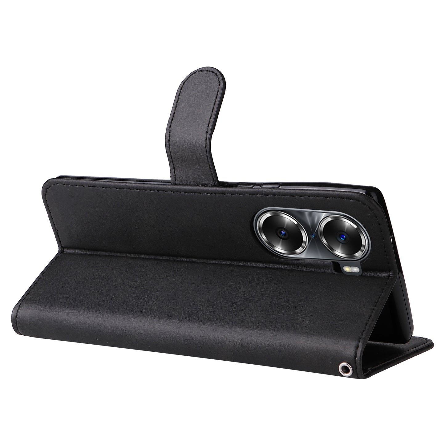 Drop Proof PU Leather Zippered Pocket Phone Case Coin Holder Wallet Stand Folding Case for Honor 60