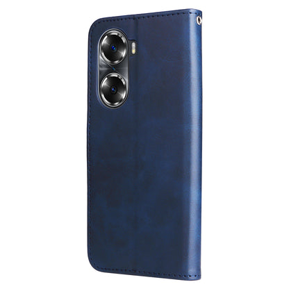 Drop Proof PU Leather Zippered Pocket Phone Case Coin Holder Wallet Stand Folding Case for Honor 60