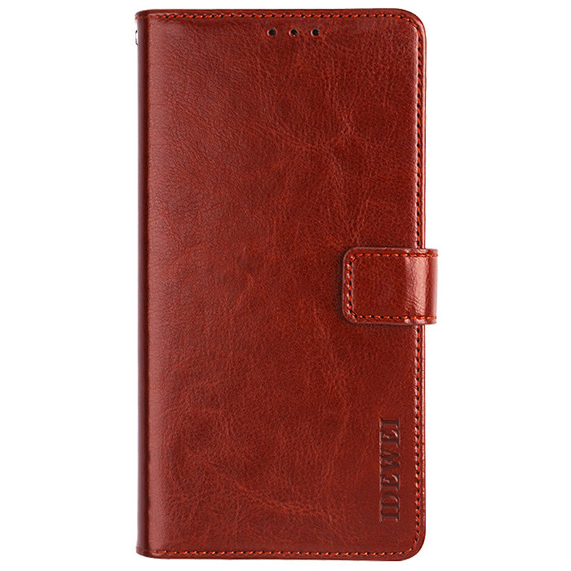 IDEWEI For Honor 60 Pro All-round Protection Crazy Horse Texture Leather Case Wallet Stand Cover