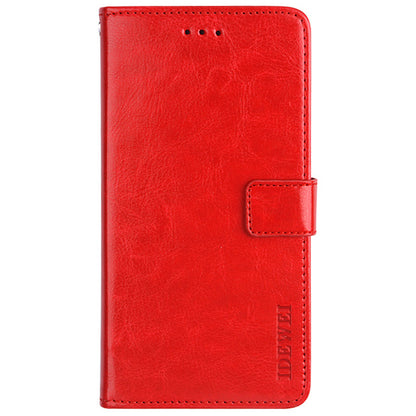 IDEWEI For Honor 60 Pro All-round Protection Crazy Horse Texture Leather Case Wallet Stand Cover