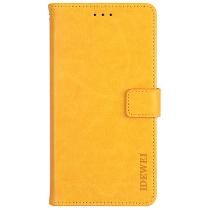 IDEWEI For Honor 60 Pro All-round Protection Crazy Horse Texture Leather Case Wallet Stand Cover