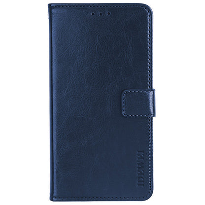 IDEWEI For Honor 60 Pro All-round Protection Crazy Horse Texture Leather Case Wallet Stand Cover