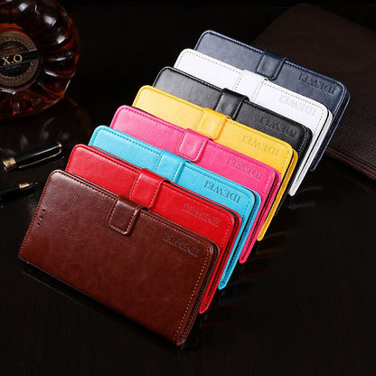 IDEWEI For Honor 60 Wallet Stand Folio Flip Phone Case Crazy Horse Texture Leather Cover