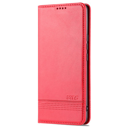 AZNS Fall Prevention PU Leather Wallet Flip Case Magnetic Absorption Folding Stand Protective Cover for Honor 60