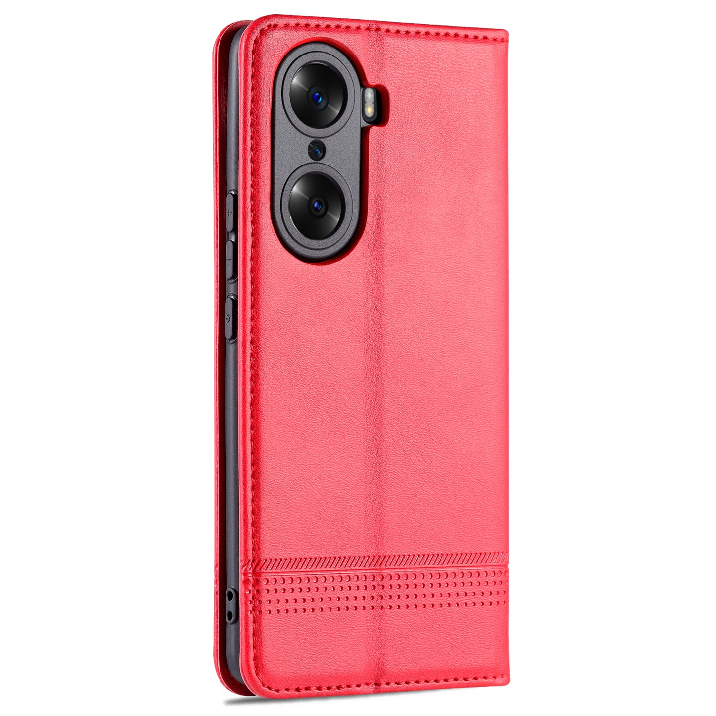 AZNS Fall Prevention PU Leather Wallet Flip Case Magnetic Absorption Folding Stand Protective Cover for Honor 60
