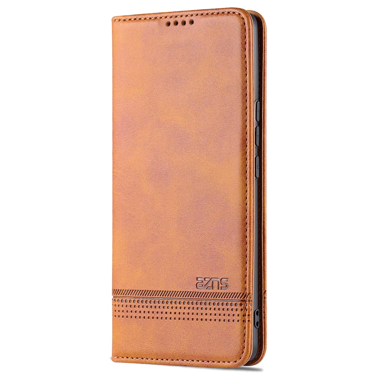 AZNS PU Leather + TPU Wallet Flip Case Magnetic Absorption Folding Stand Protective Cover for Honor 60 Pro