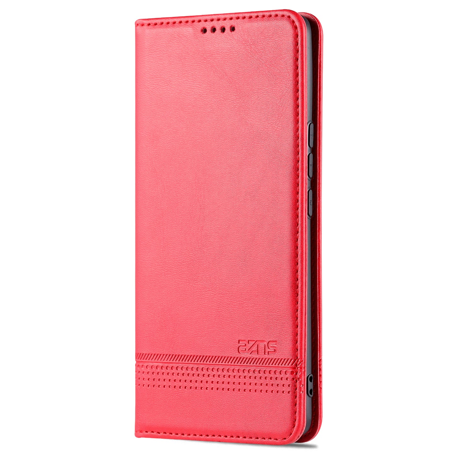AZNS PU Leather + TPU Wallet Flip Case Magnetic Absorption Folding Stand Protective Cover for Honor 60 Pro