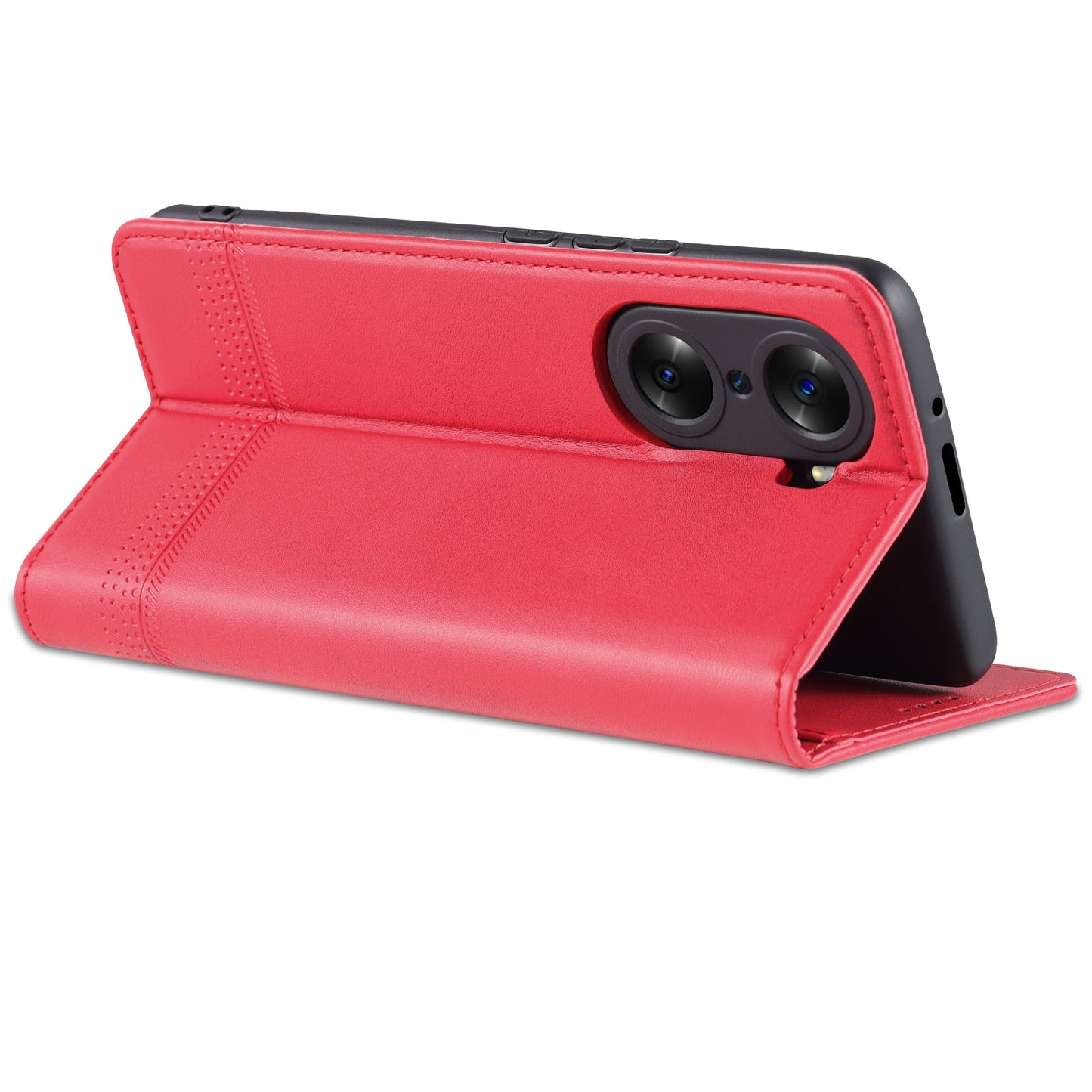 AZNS PU Leather + TPU Wallet Flip Case Magnetic Absorption Folding Stand Protective Cover for Honor 60 Pro
