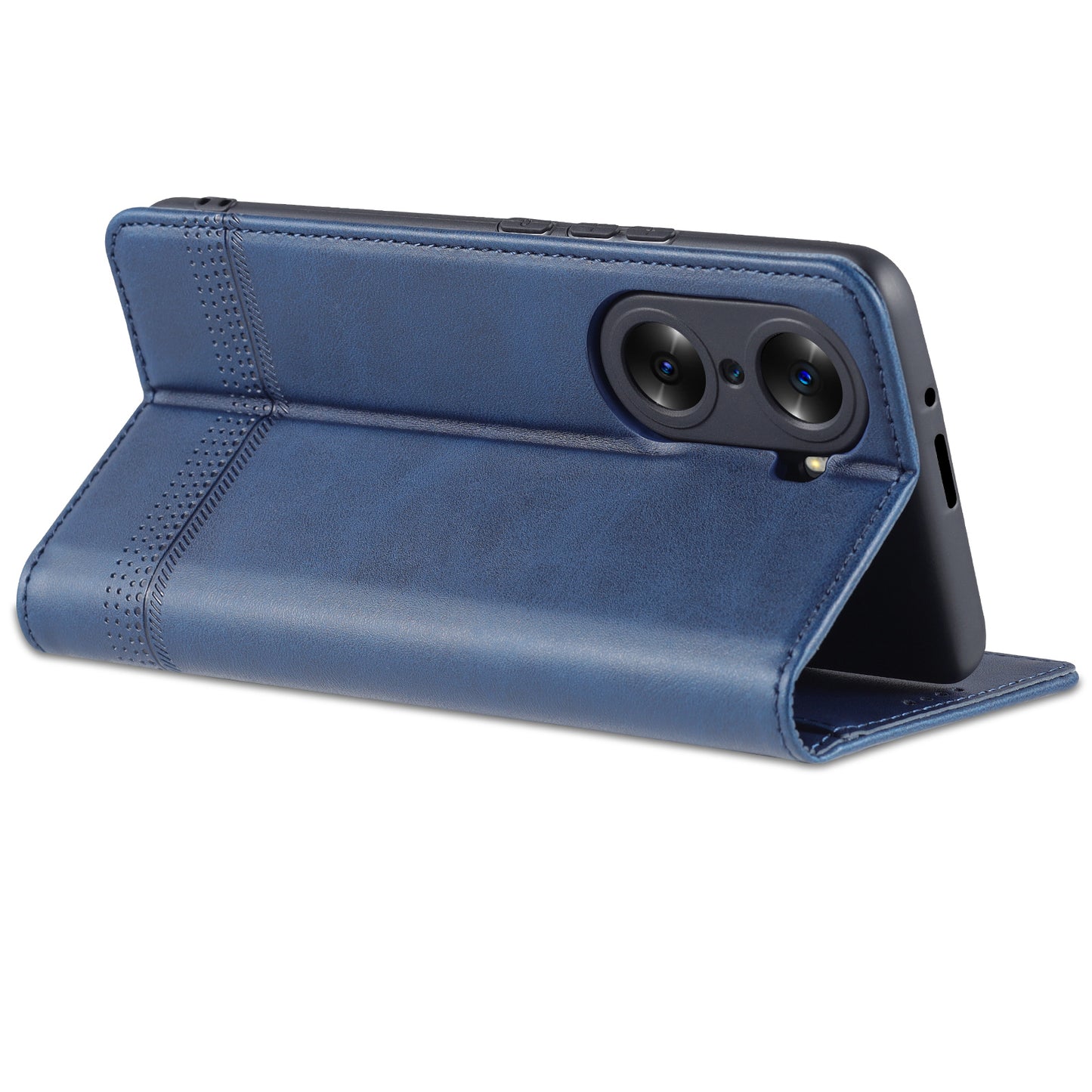 AZNS PU Leather + TPU Wallet Flip Case Magnetic Absorption Folding Stand Protective Cover for Honor 60 Pro