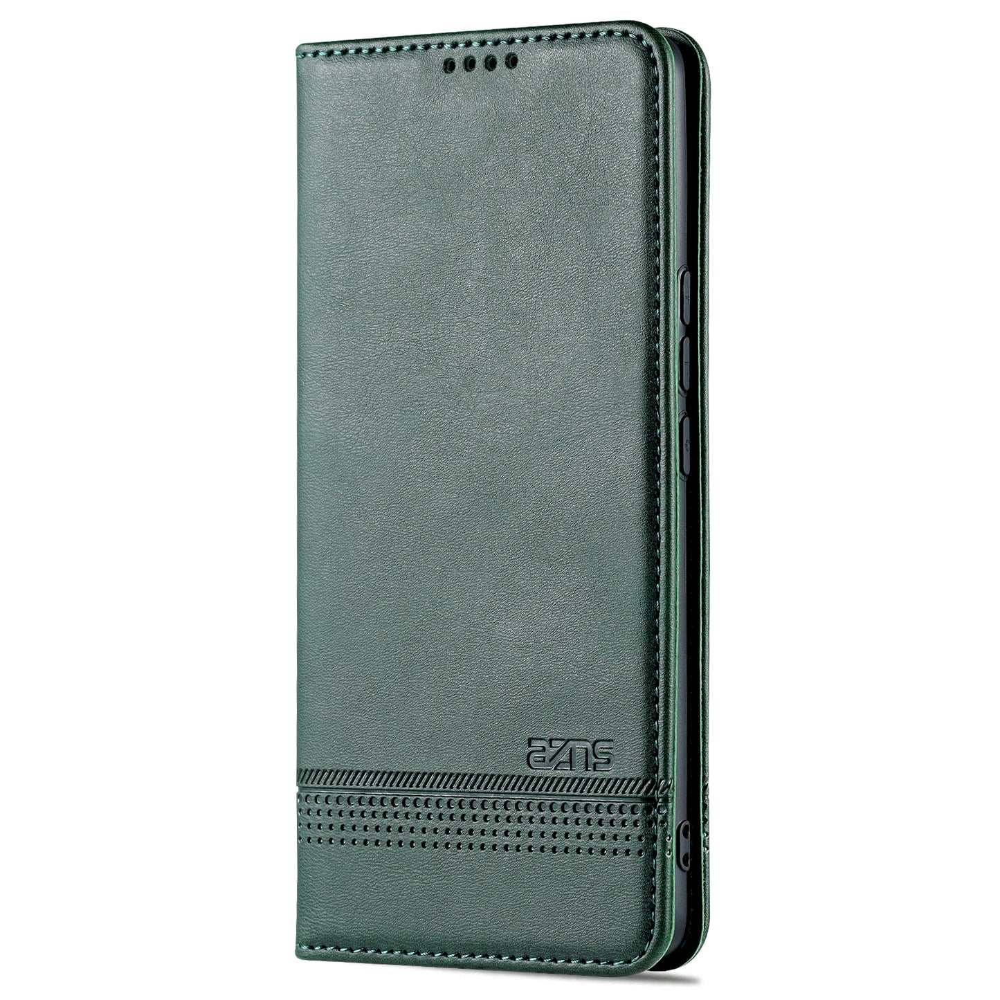 AZNS PU Leather + TPU Wallet Flip Case Magnetic Absorption Folding Stand Protective Cover for Honor 60 Pro