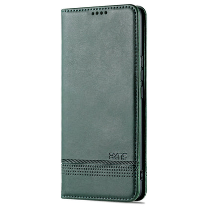 AZNS PU Leather + TPU Wallet Flip Case Magnetic Absorption Folding Stand Protective Cover for Honor 60 Pro