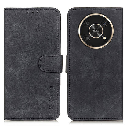 KHAZNEH Vintage PU Leather Case for Honor X30/X9 5G/Magic 4 Lite 5G, Magnetic Closure Wallet Stand Book Style Flip Phone Cover