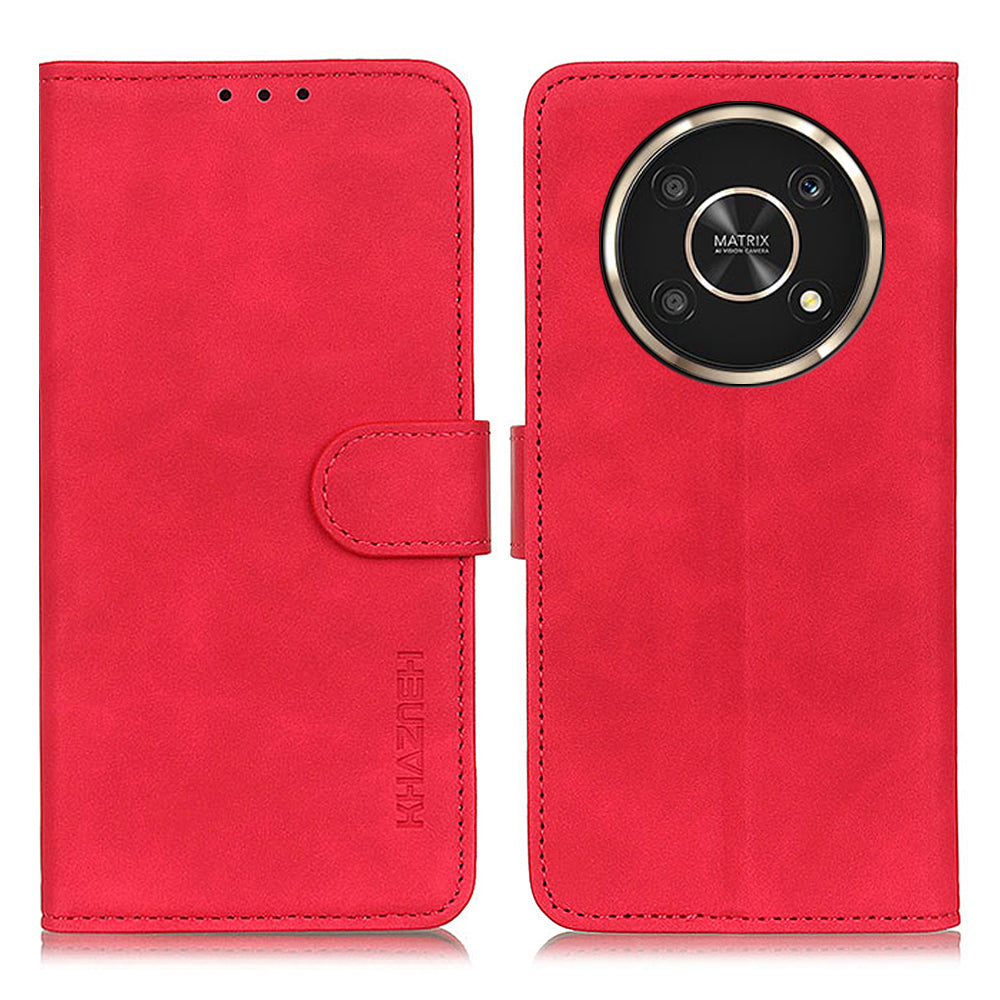 KHAZNEH Vintage PU Leather Case for Honor X30/X9 5G/Magic 4 Lite 5G, Magnetic Closure Wallet Stand Book Style Flip Phone Cover