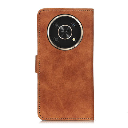 KHAZNEH Vintage PU Leather Case for Honor X30/X9 5G/Magic 4 Lite 5G, Magnetic Closure Wallet Stand Book Style Flip Phone Cover