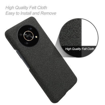 For Honor X30/X9 5G/Magic 4 Lite 5G Solid Color Cloth Coated Phone Case Incomplete Covering Hard PC Protective Cover