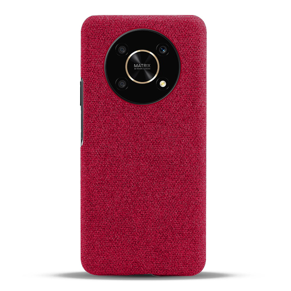 For Honor X30/X9 5G/Magic 4 Lite 5G Solid Color Cloth Coated Phone Case Incomplete Covering Hard PC Protective Cover
