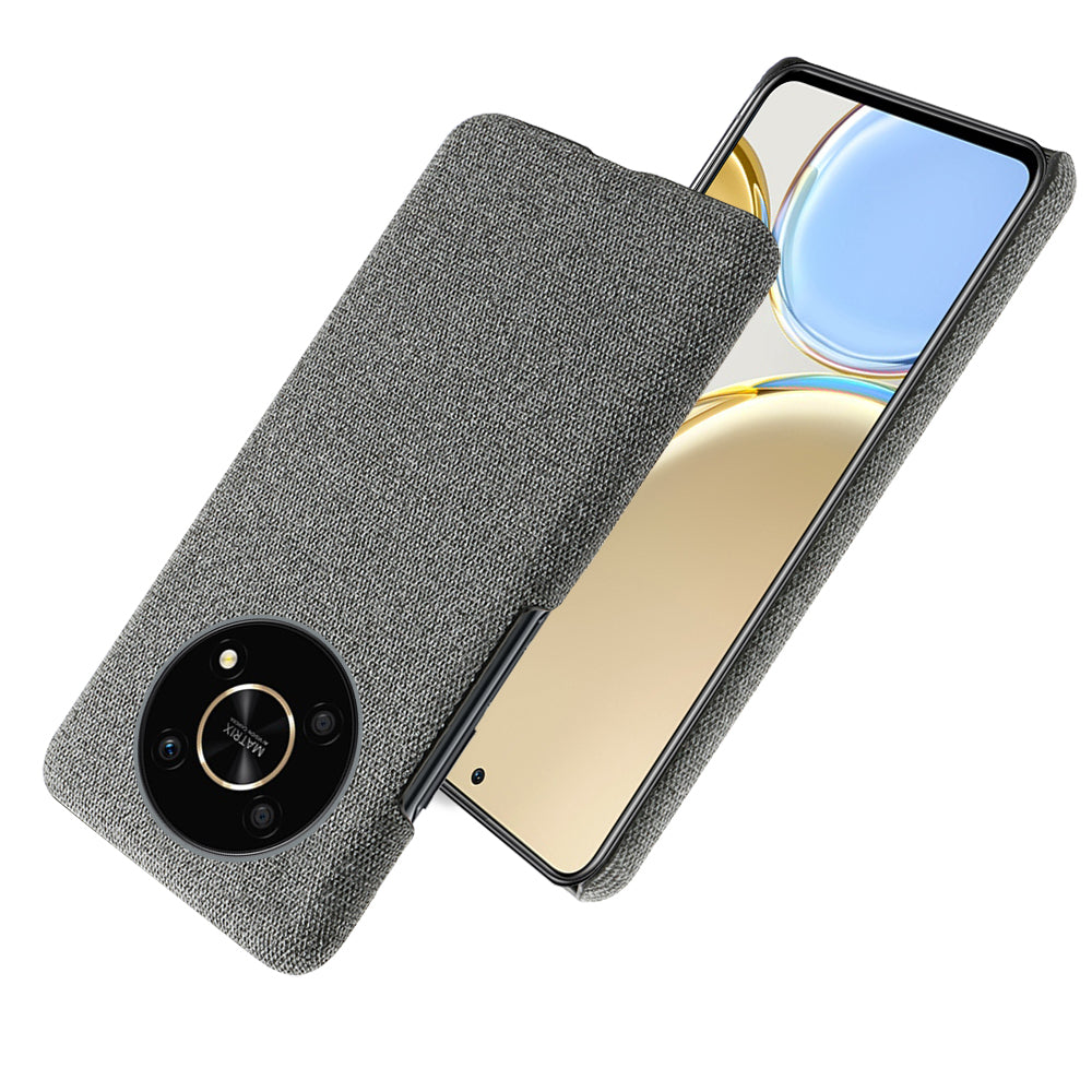 For Honor X30/X9 5G/Magic 4 Lite 5G Solid Color Cloth Coated Phone Case Incomplete Covering Hard PC Protective Cover