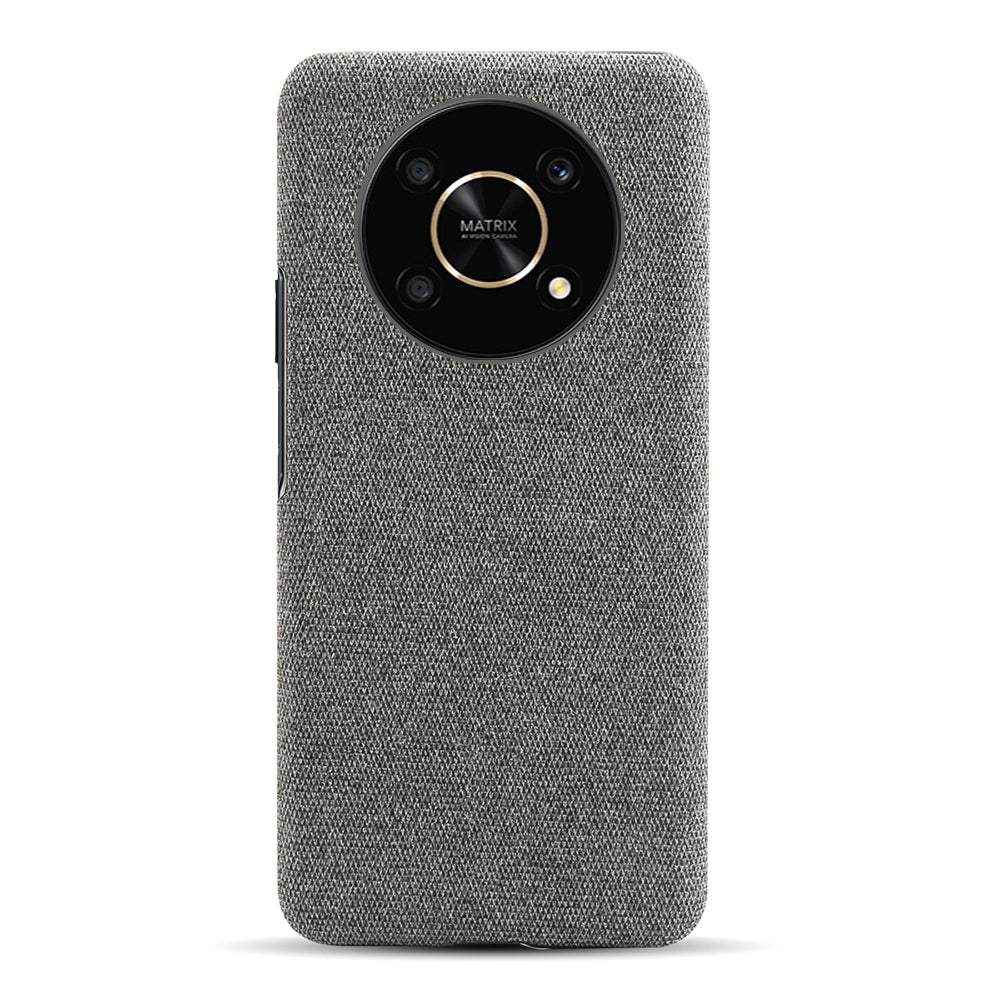 For Honor X30/X9 5G/Magic 4 Lite 5G Solid Color Cloth Coated Phone Case Incomplete Covering Hard PC Protective Cover
