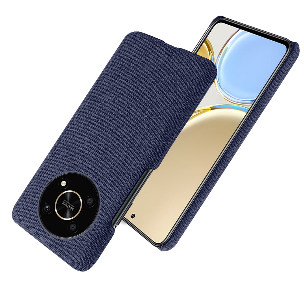 For Honor X30/X9 5G/Magic 4 Lite 5G Solid Color Cloth Coated Phone Case Incomplete Covering Hard PC Protective Cover